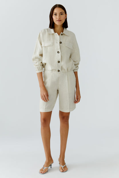 Oui Biscuit Linen Jacket