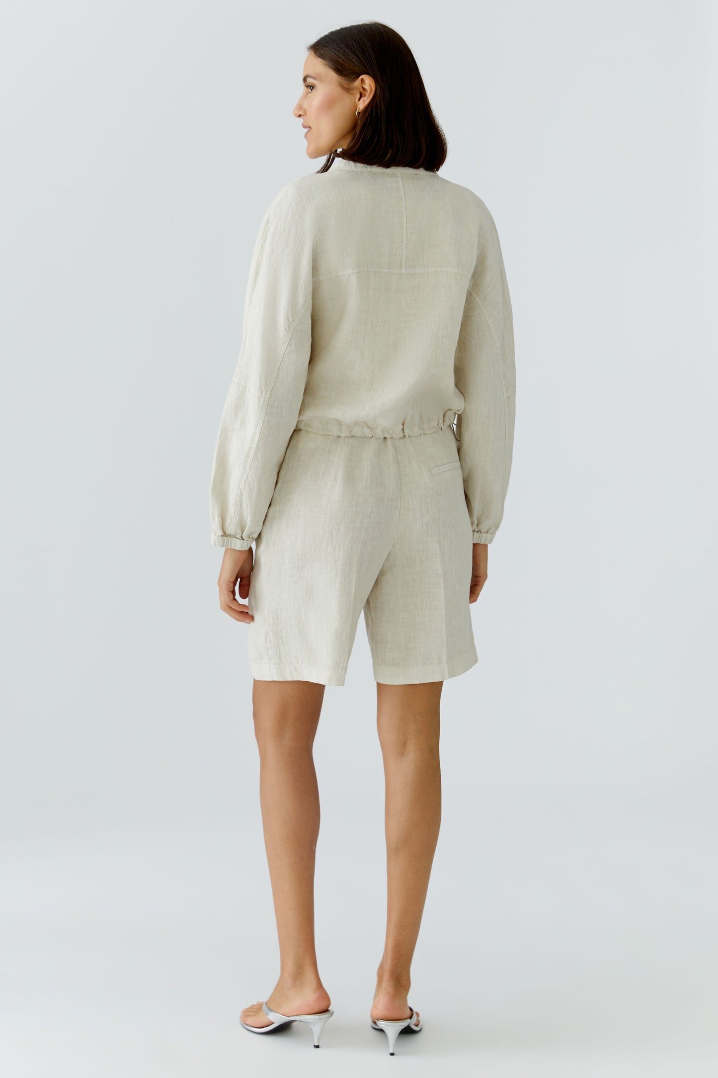 Oui Biscuit Linen Jacket