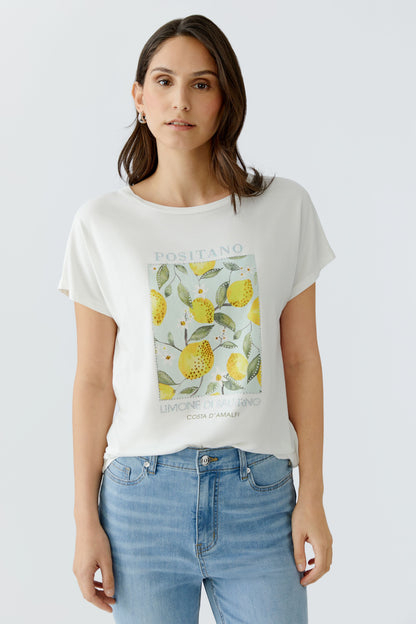 Oui Cloud Dancer Positano T-Shirt