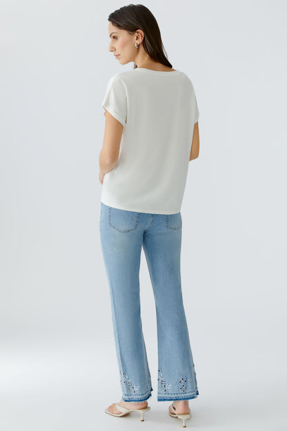 Oui Cloud Dancer Positano T-Shirt