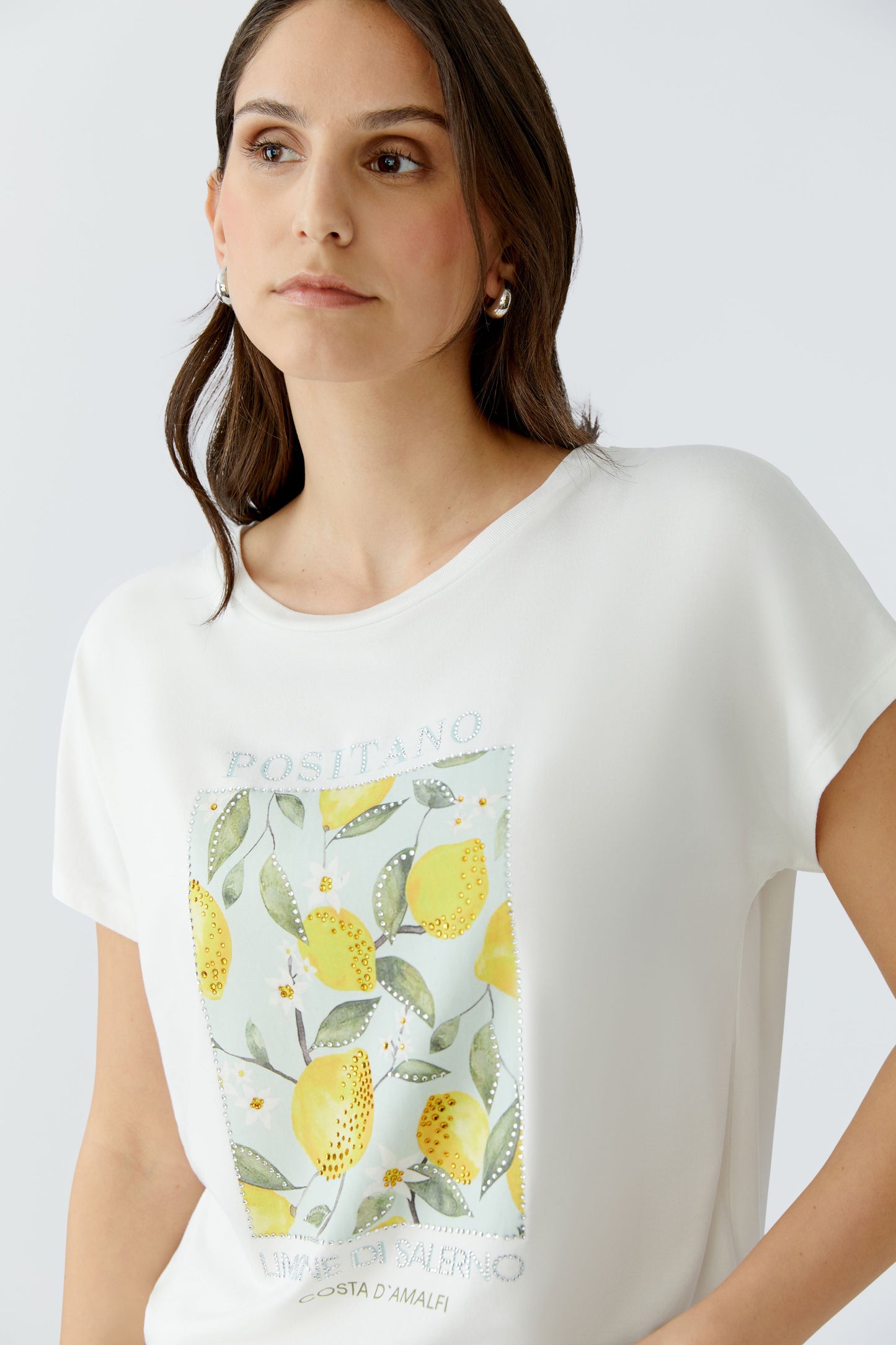 Oui Cloud Dancer Positano T-Shirt