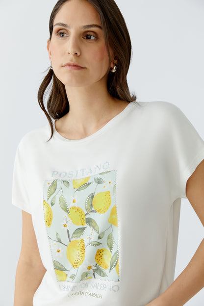 Oui Cloud Dancer Positano T-Shirt