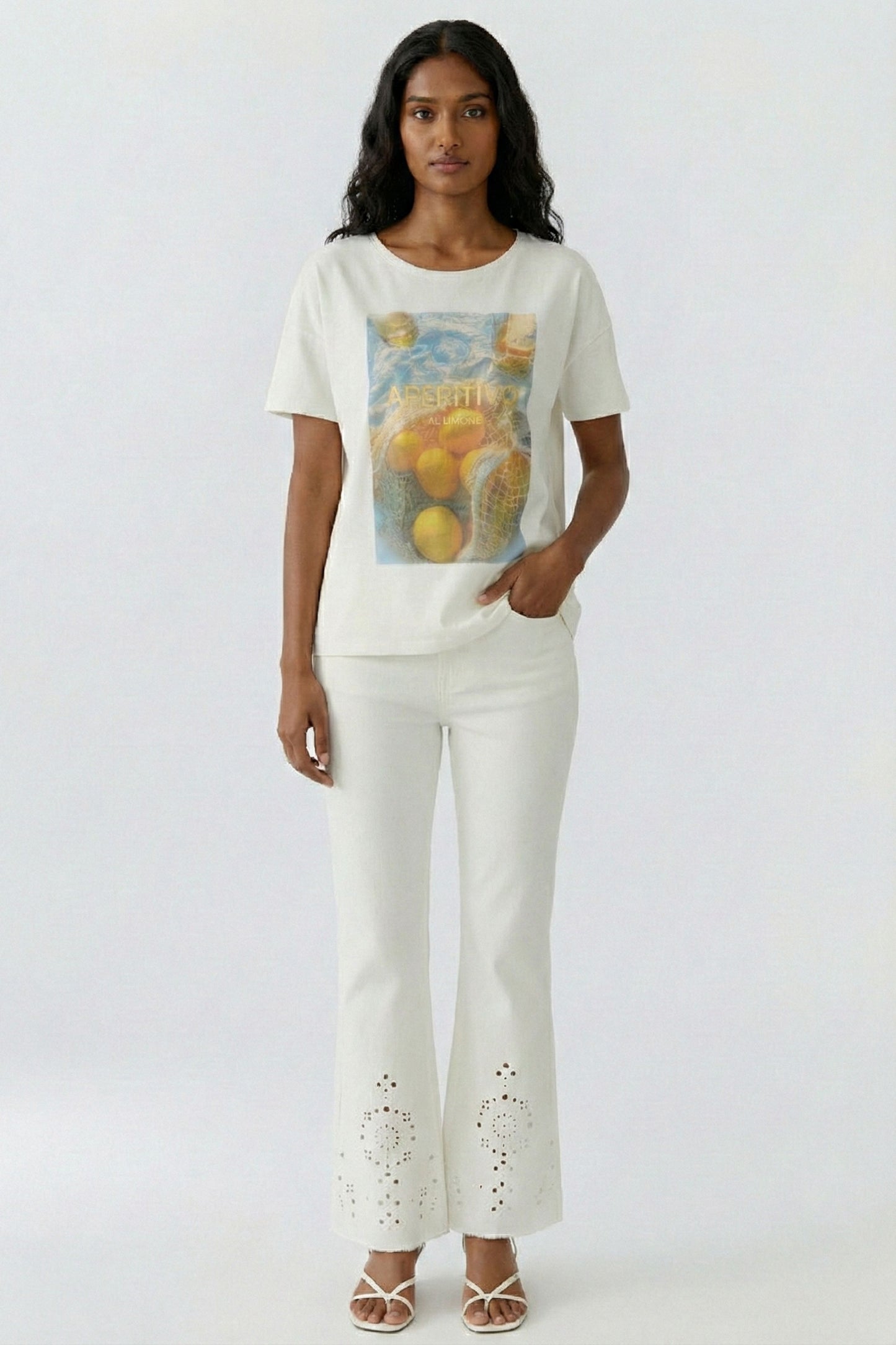 Oui Cloud Dancer Aperitivo T-Shirt