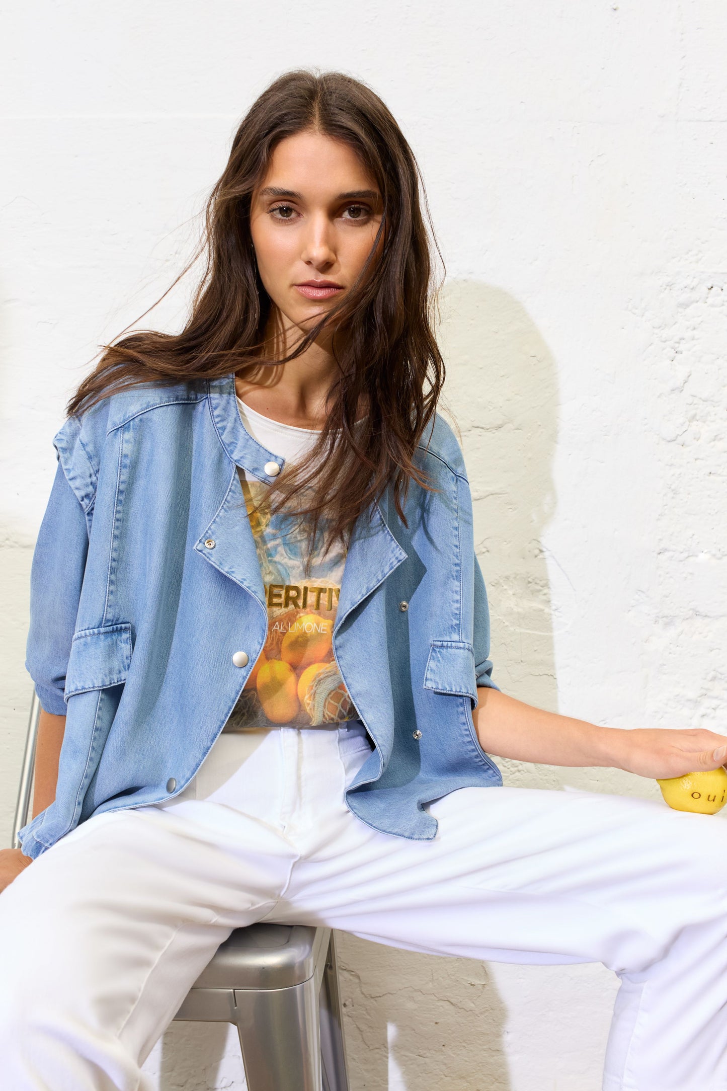 Oui Cloud Dancer Aperitivo T-Shirt