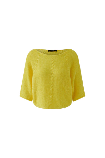 Oui Lemon Zest Cable Detail Jumper