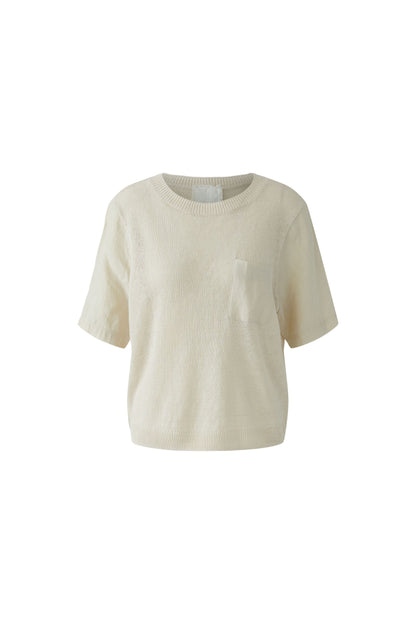Oui Biscuit Linen Pocket Jumper