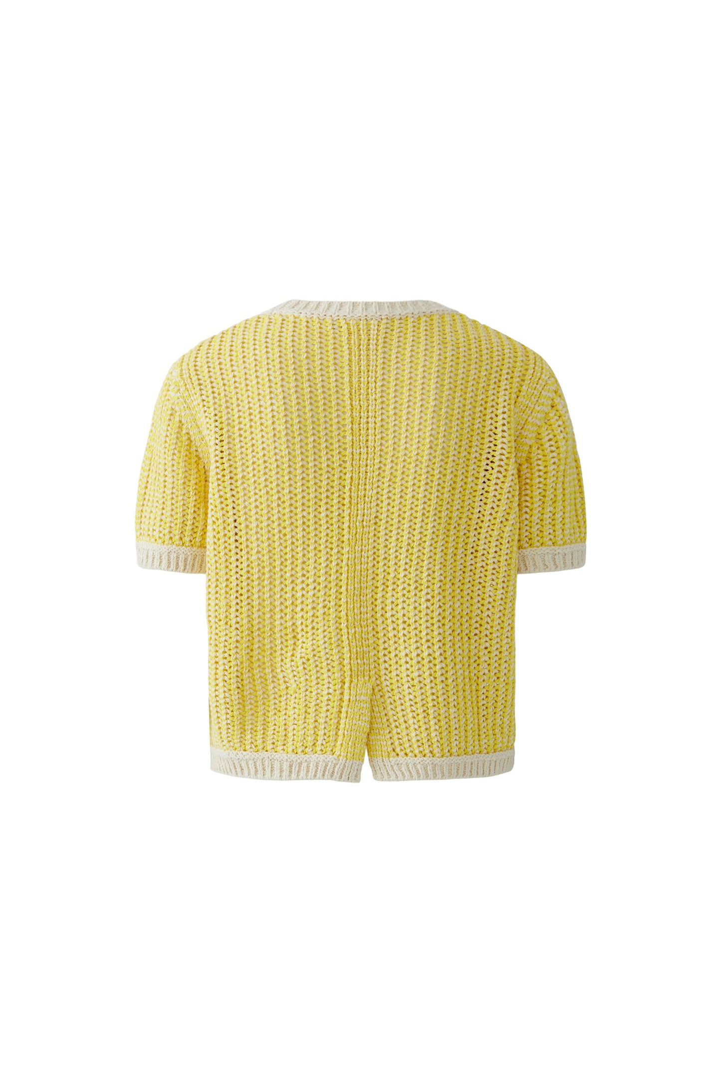 Oui White/Yellow Two Tone Jumper