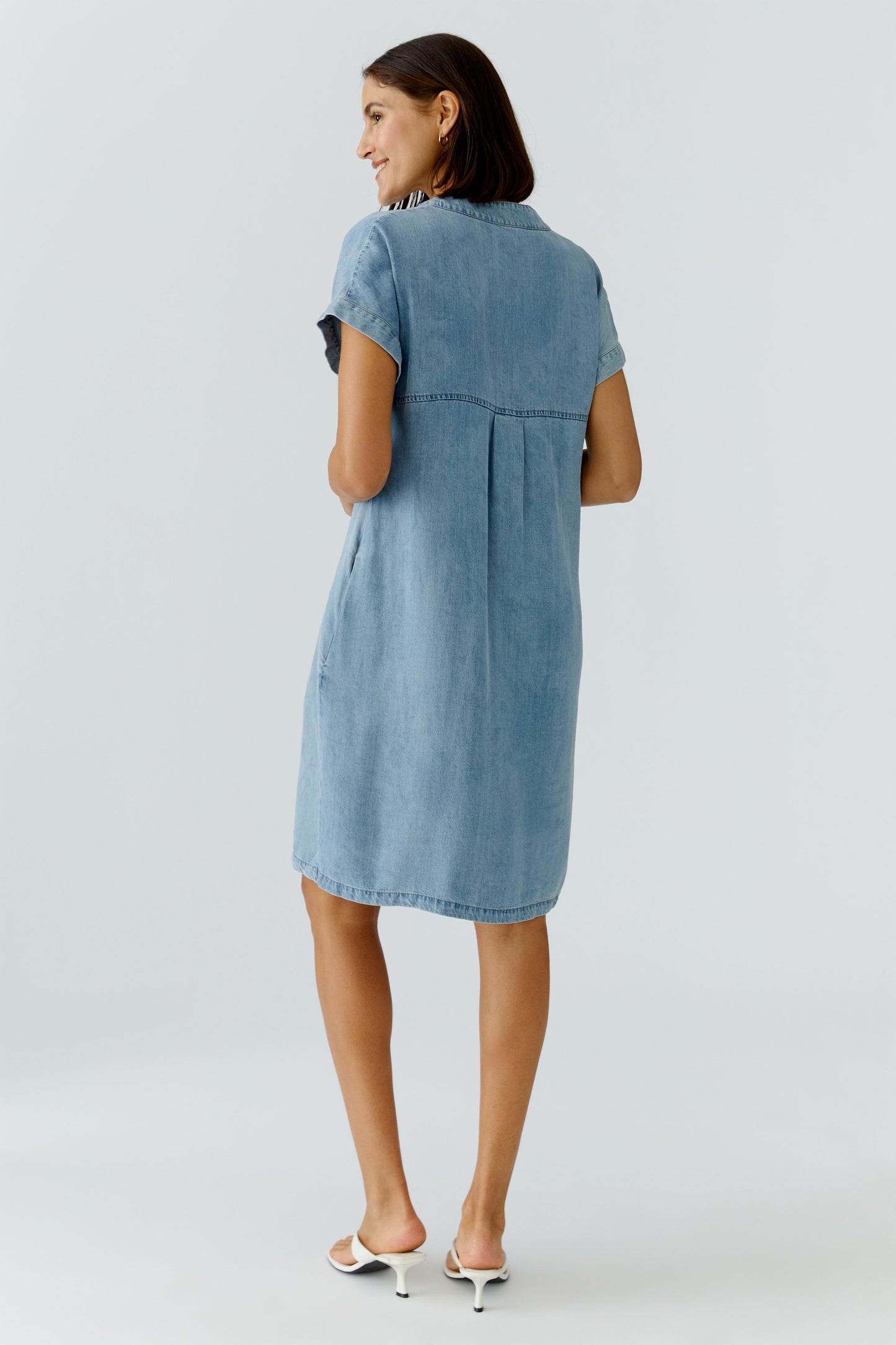 Oui Dark Blue Denim Dress