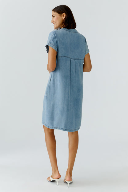 Oui Dark Blue Denim Dress