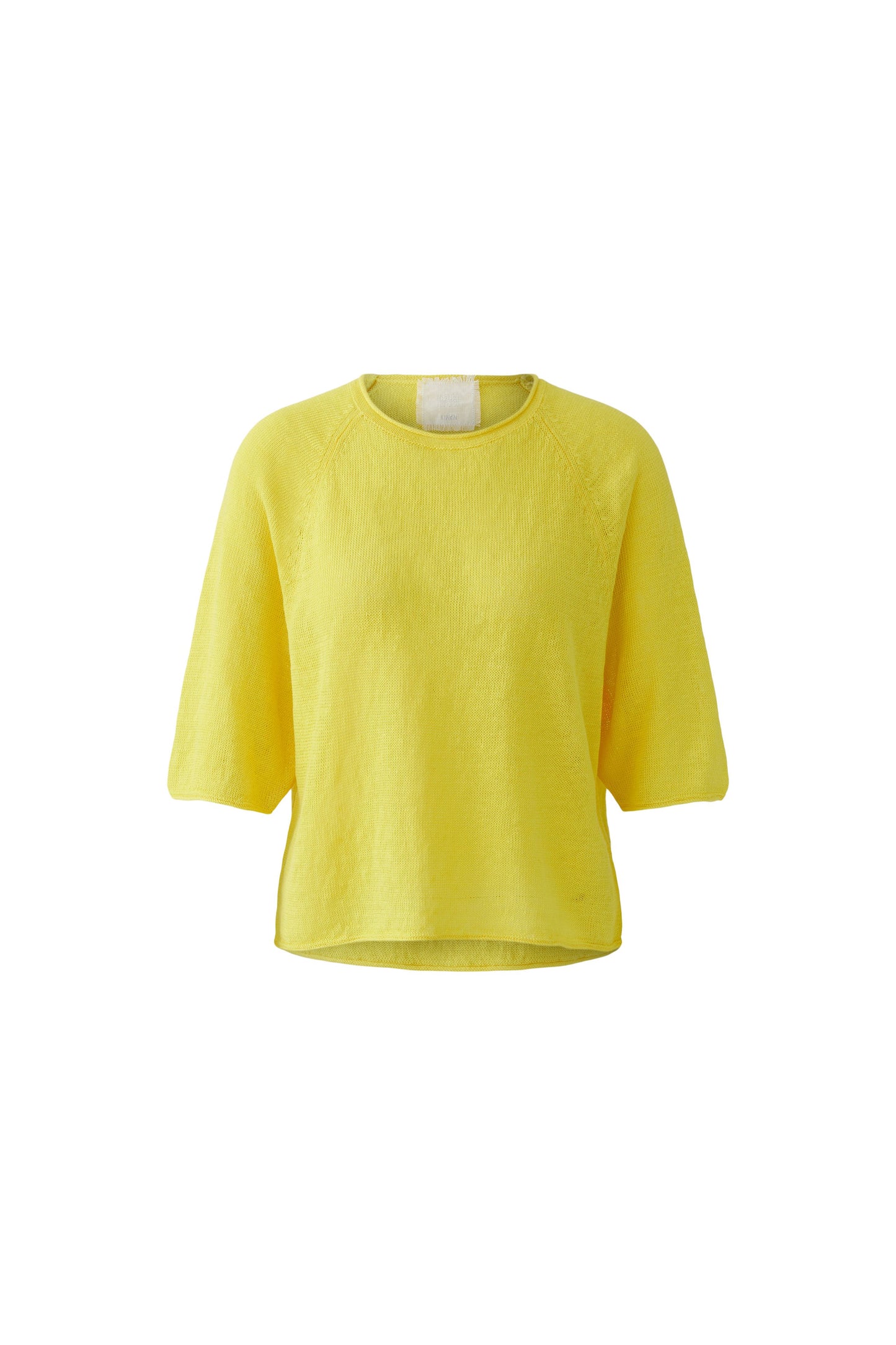 Oui Lemon Zest Linen Jumper