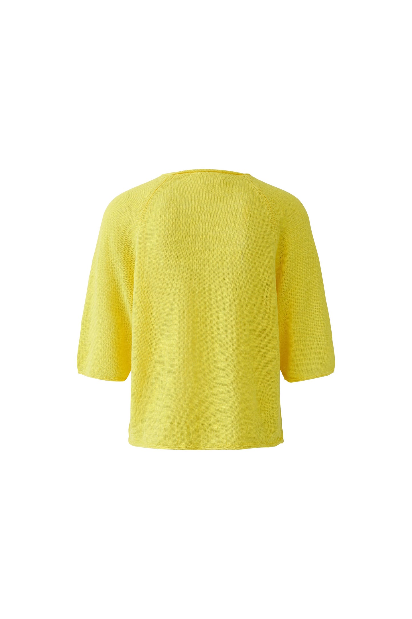 Oui Lemon Zest Linen Jumper