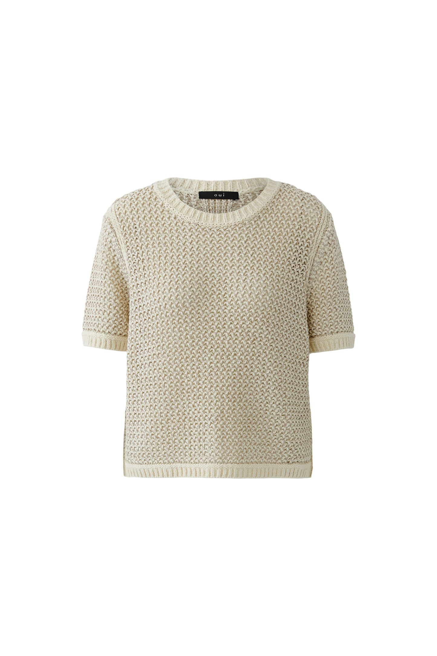 Oui Beige Gold Jumper