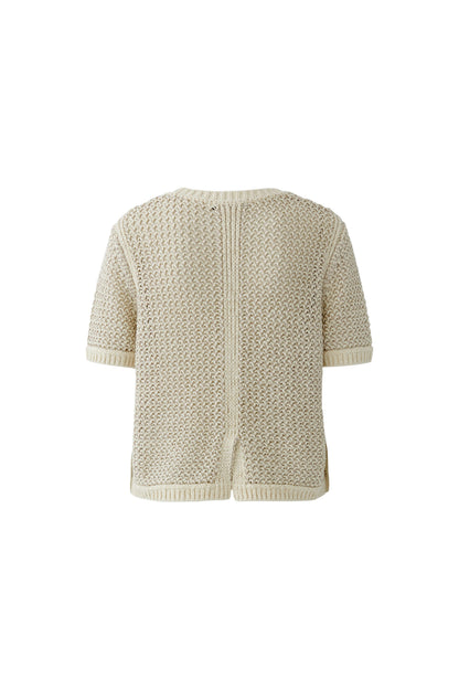Oui Beige Gold Jumper