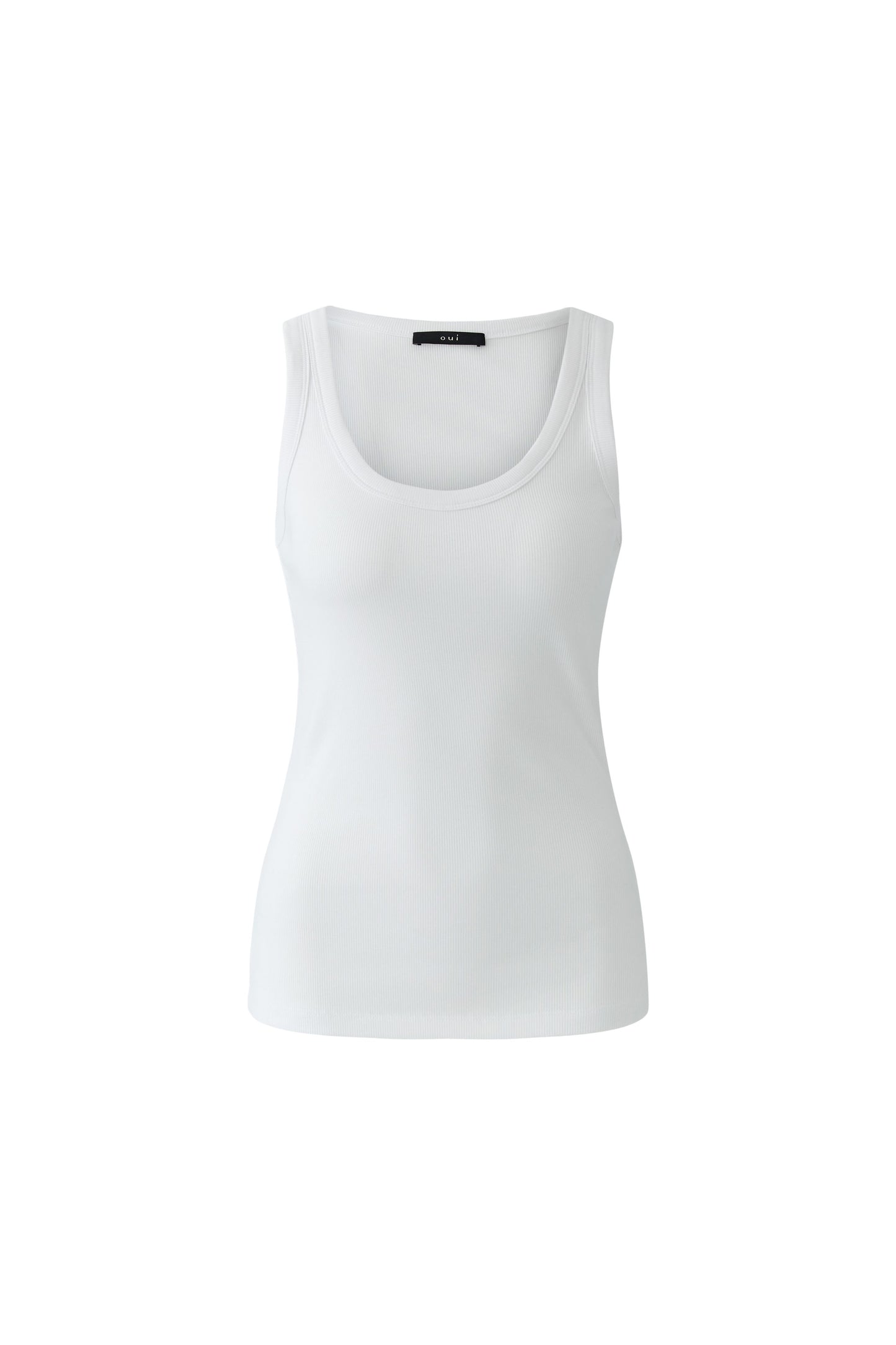 Oui Optic White Vest Top