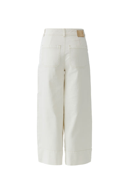 Oui Eggnog Wide Leg Jeans