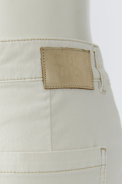 Oui Eggnog Wide Leg Jeans
