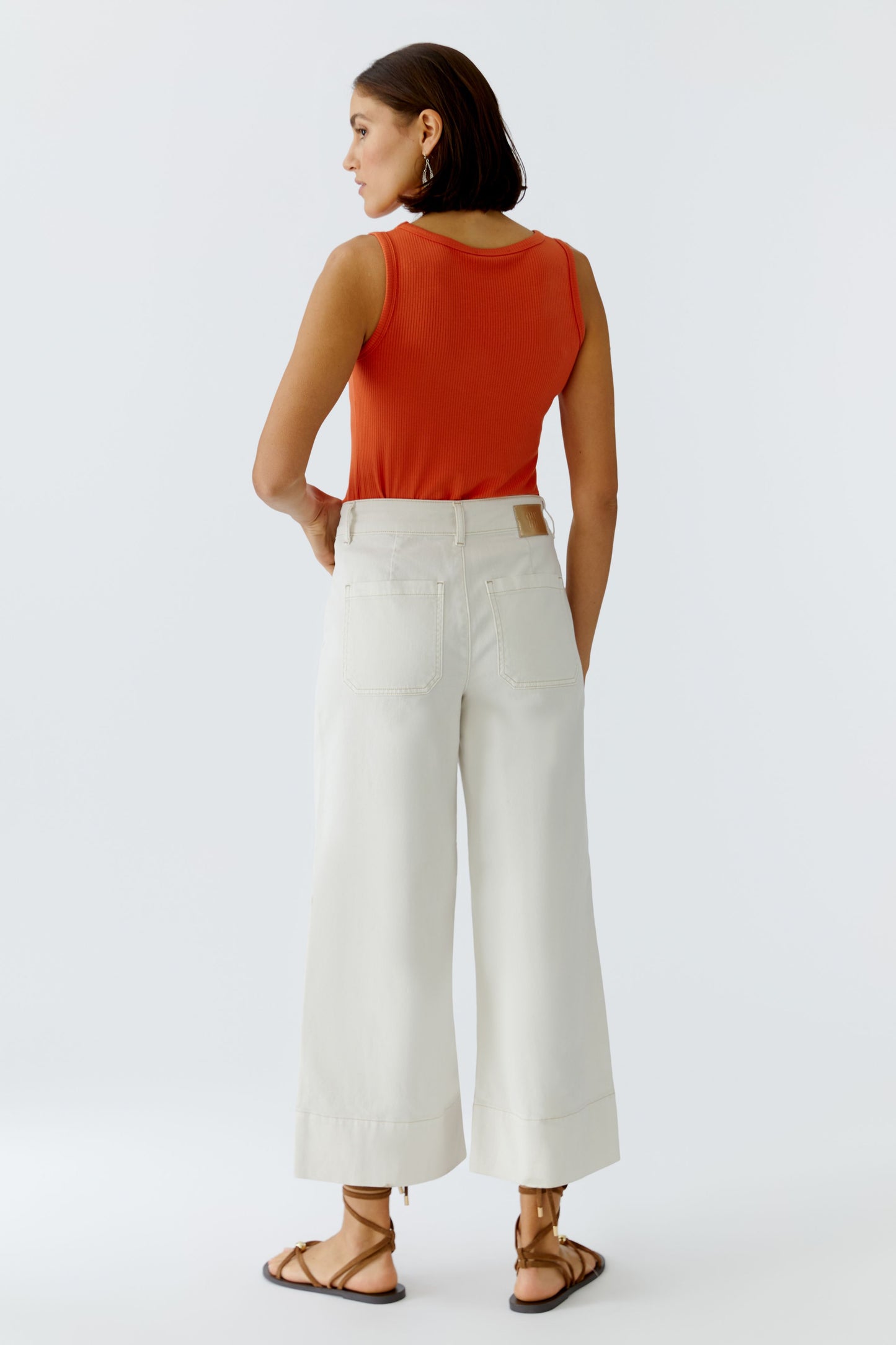 Oui Eggnog Wide Leg Jeans