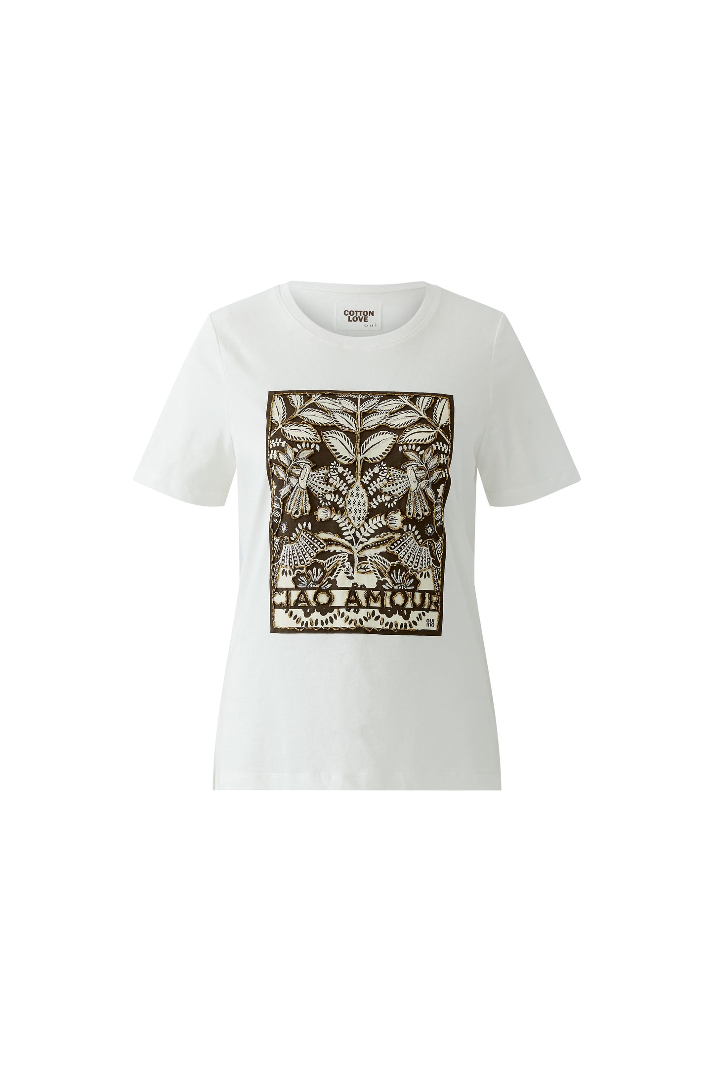 Oui Cloud Dancer 'Ciao Amour' T-Shirt