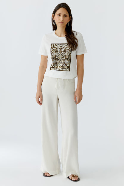 Oui Cloud Dancer 'Ciao Amour' T-Shirt