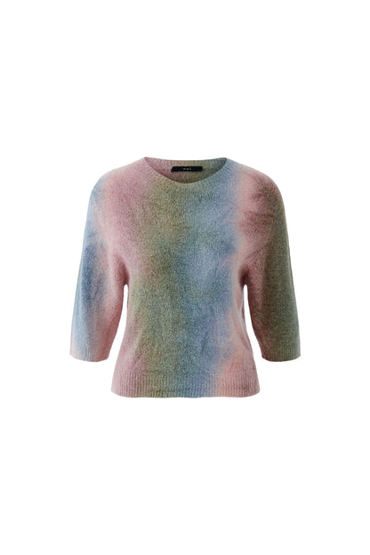 Oui Khaki/Multi Colour Jumper