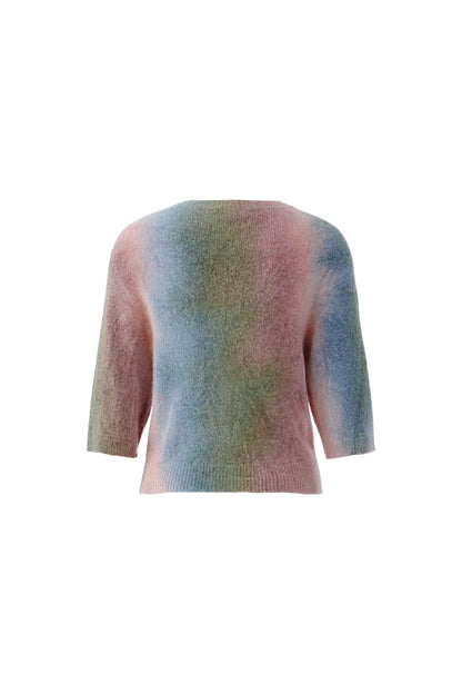 Oui Khaki/Multi Colour Jumper