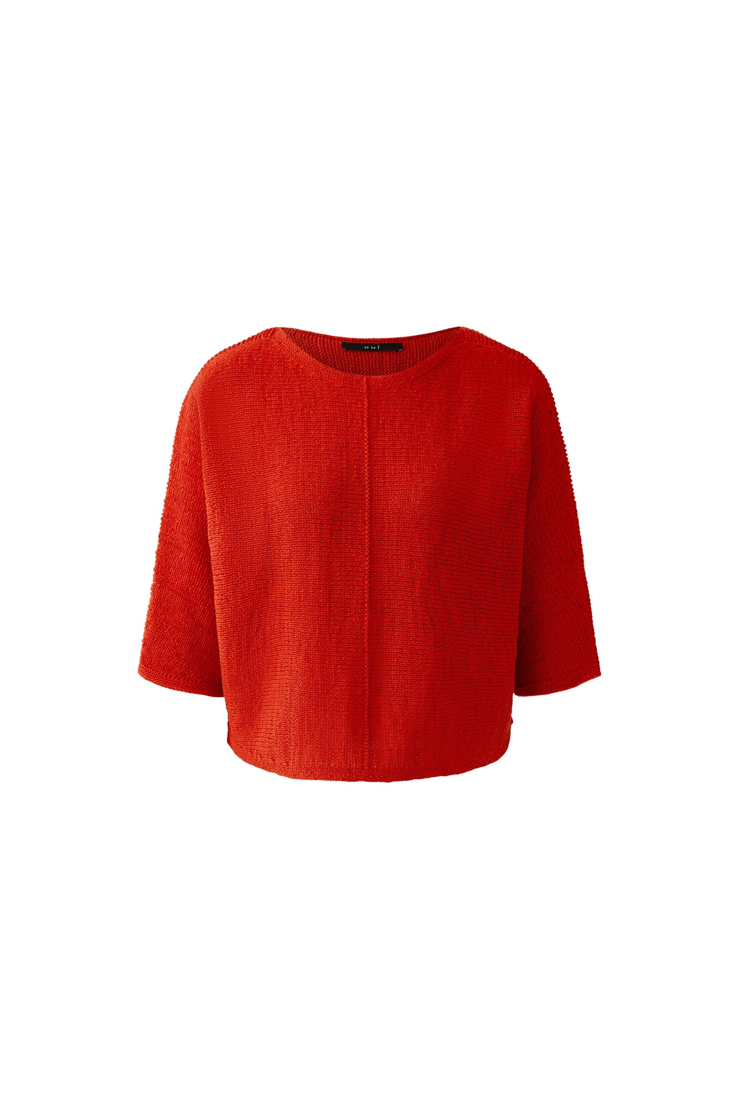 Oui Red Alert Batwing Jumper