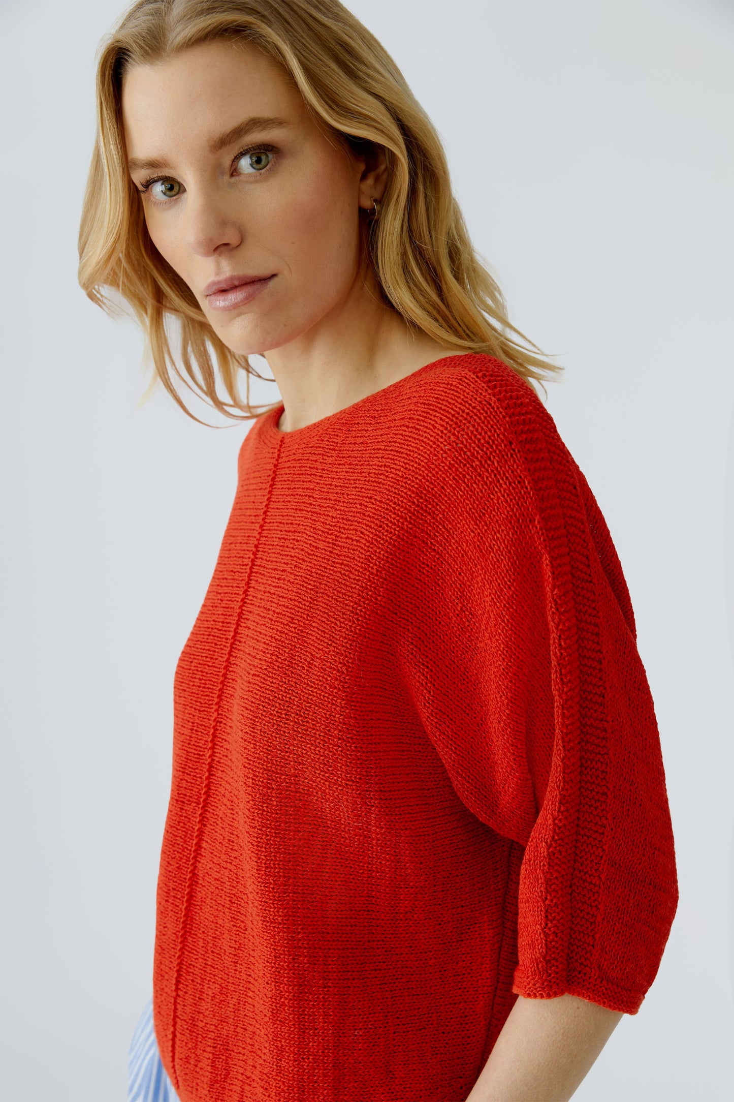 Oui Red Alert Batwing Jumper