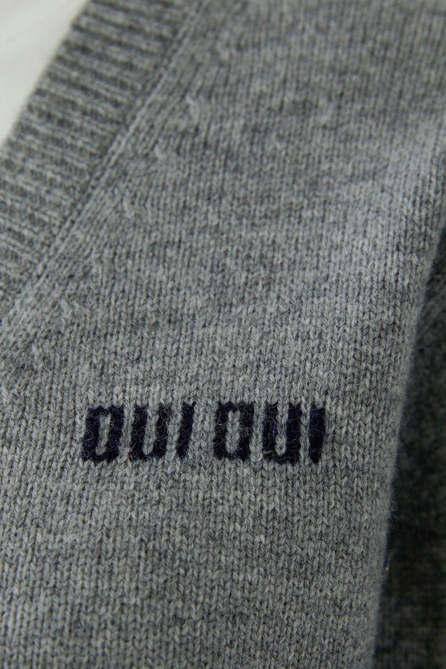 Oui Steel Grey Mock Layered Jumper