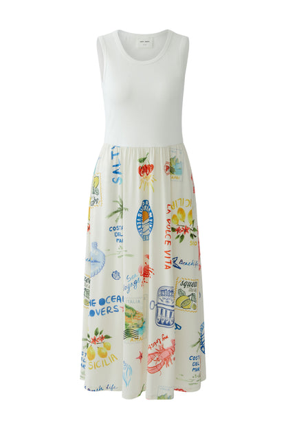Oui White/Red Beach Life Dress