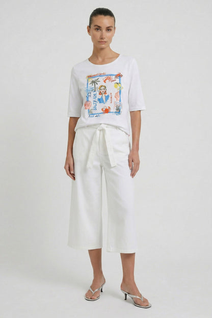 Oui Optic White Beach Life T-Shirt