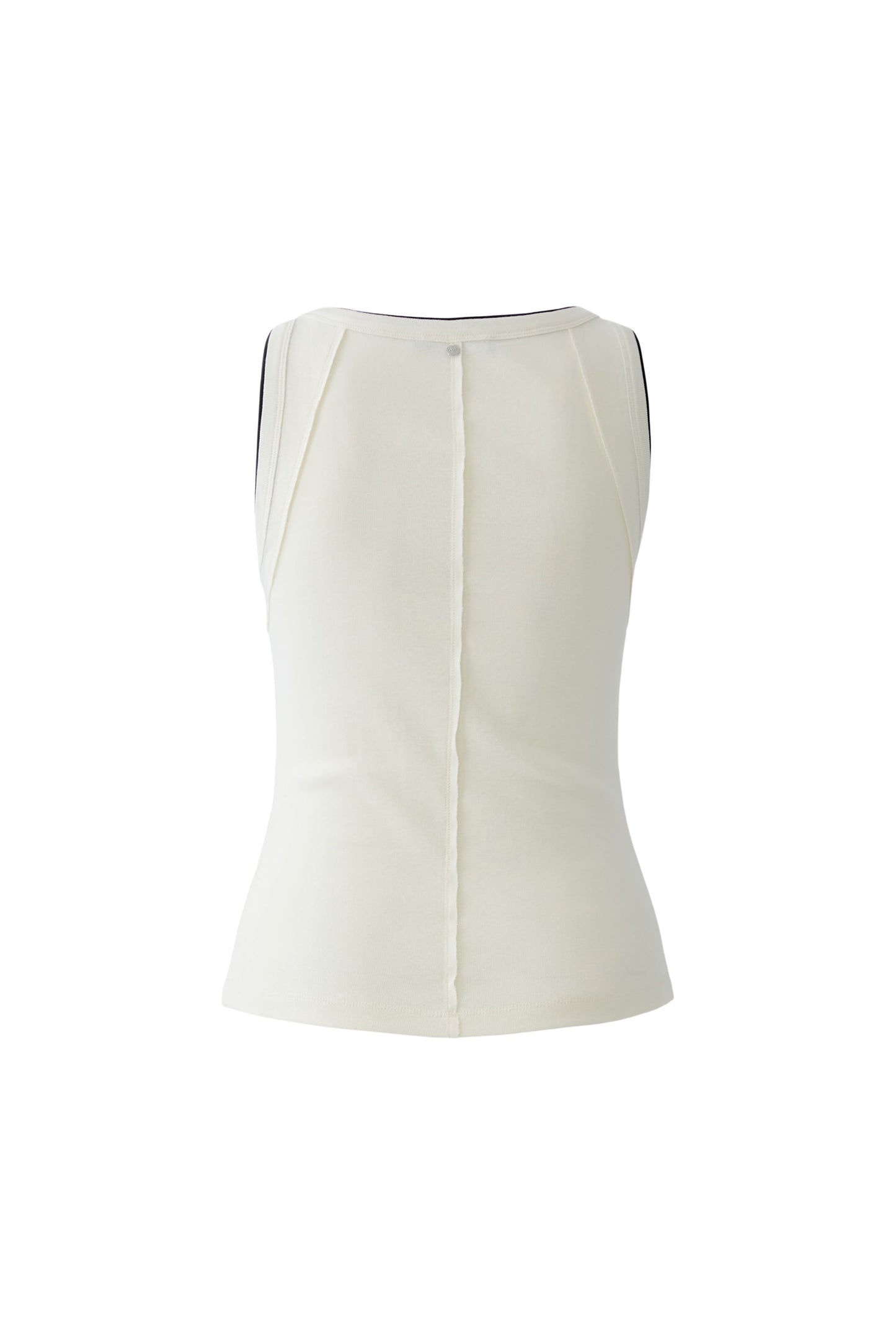 Oui Cream / Black Vest Top