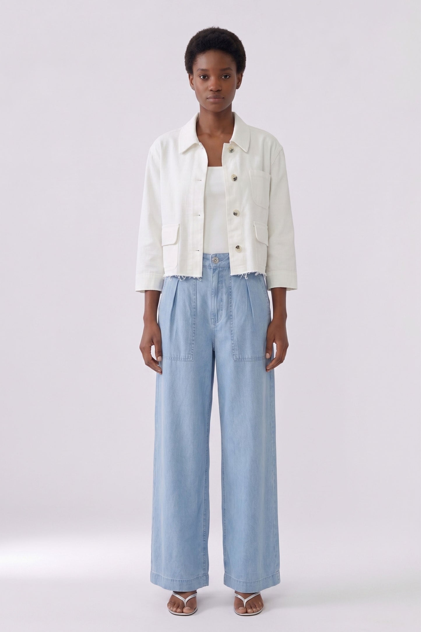 Oui Cloud Dancer Jacket