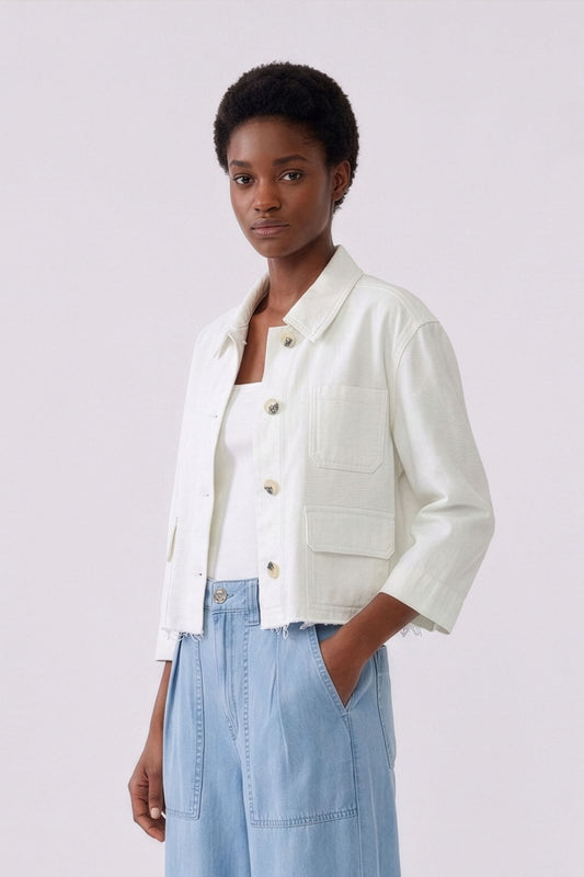Oui Cloud Dancer Jacket