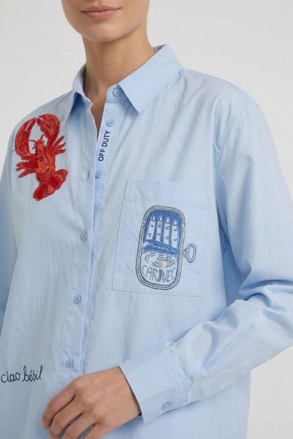 Oui Kentucky Blue/Red Lobster Shirt