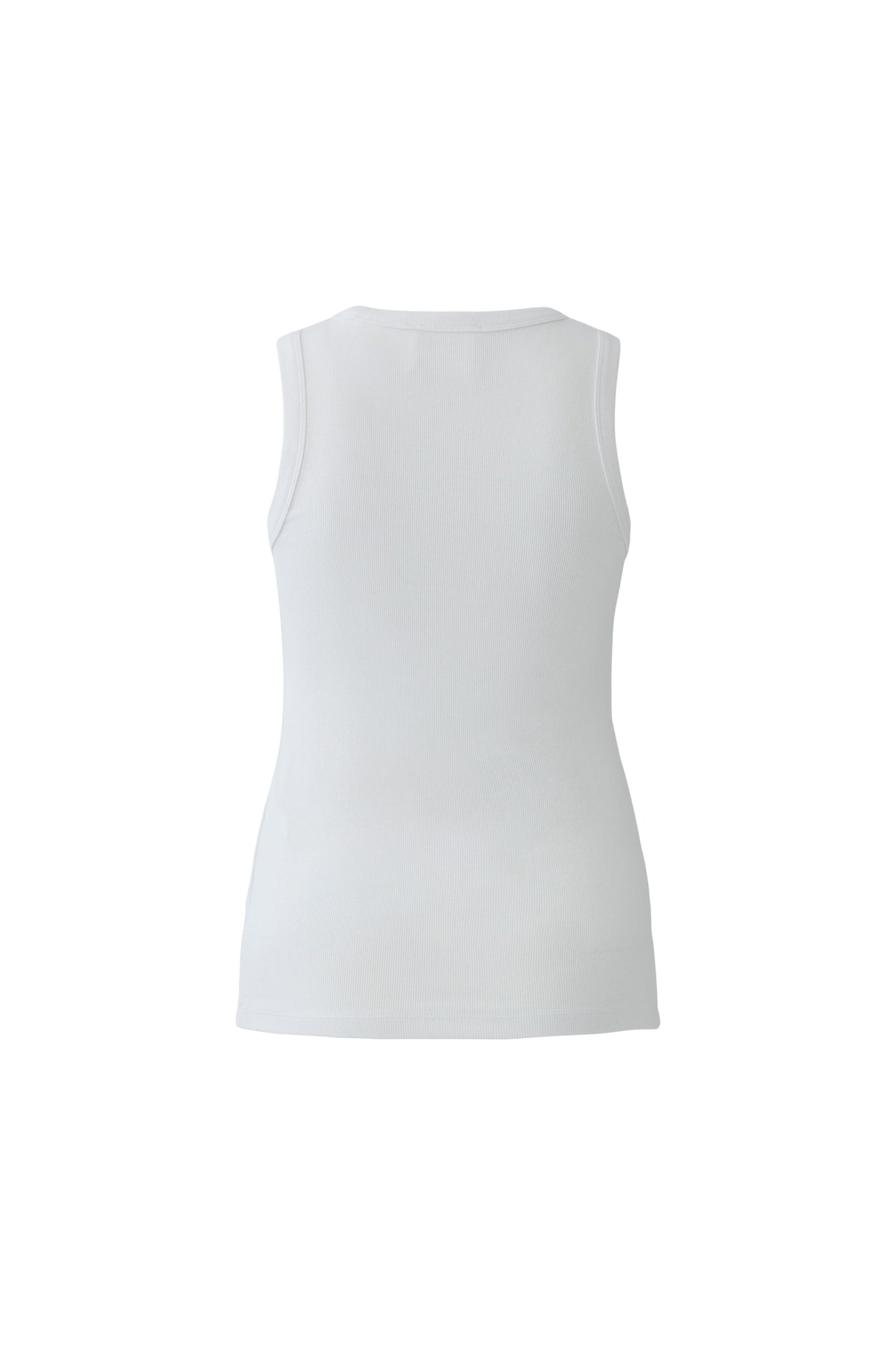 Oui White/Off White Embellished Vest Top