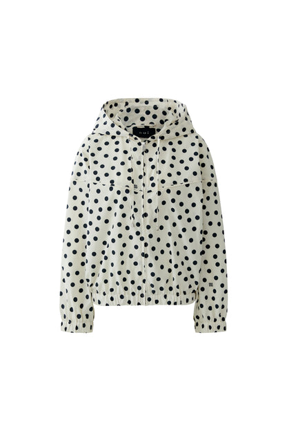 Oui Cream /Black Spot Hooded Jacket