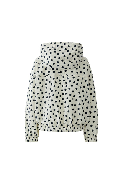Oui Cream /Black Spot Hooded Jacket