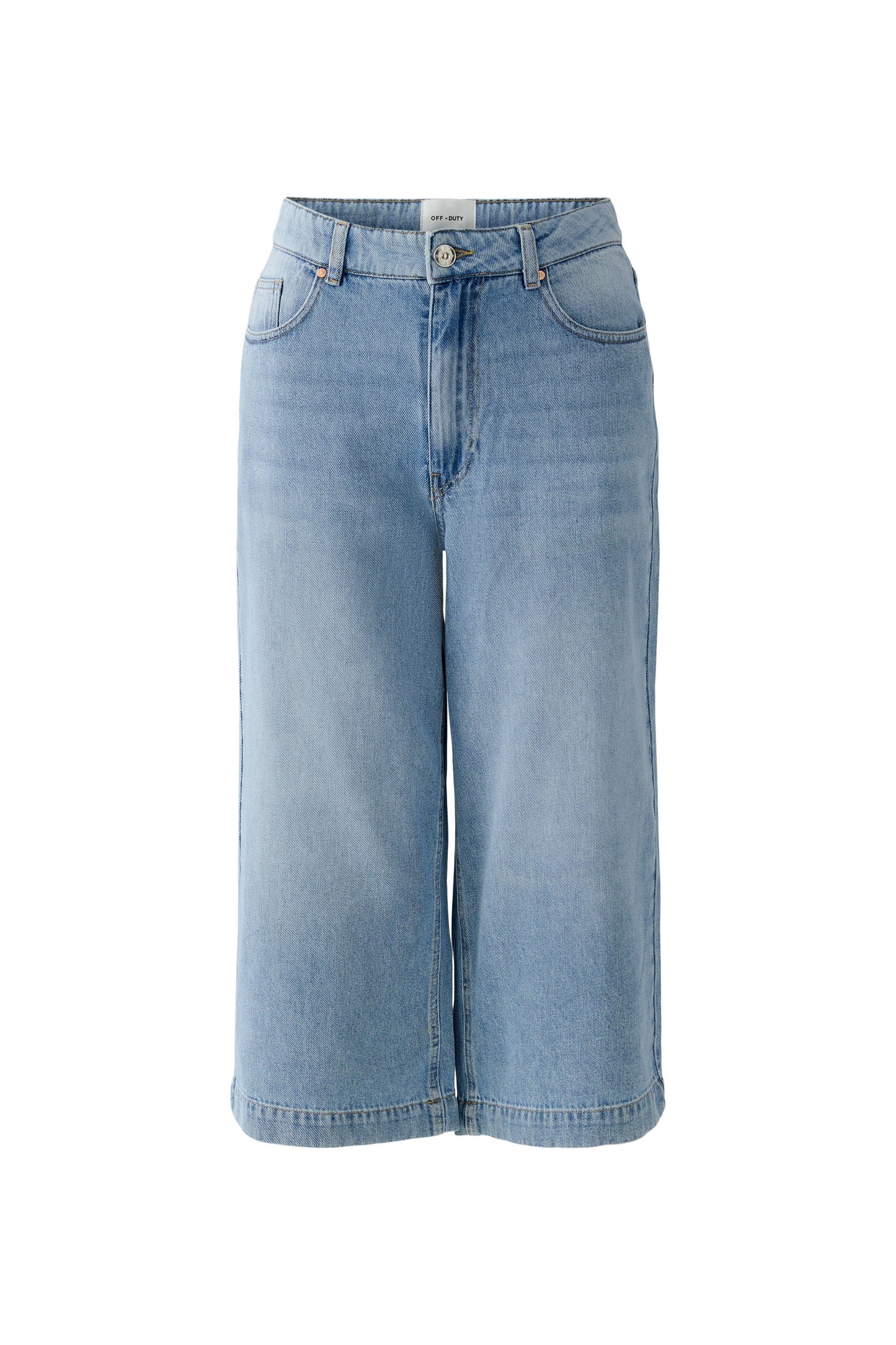Oui Light Blue Denim Culotte