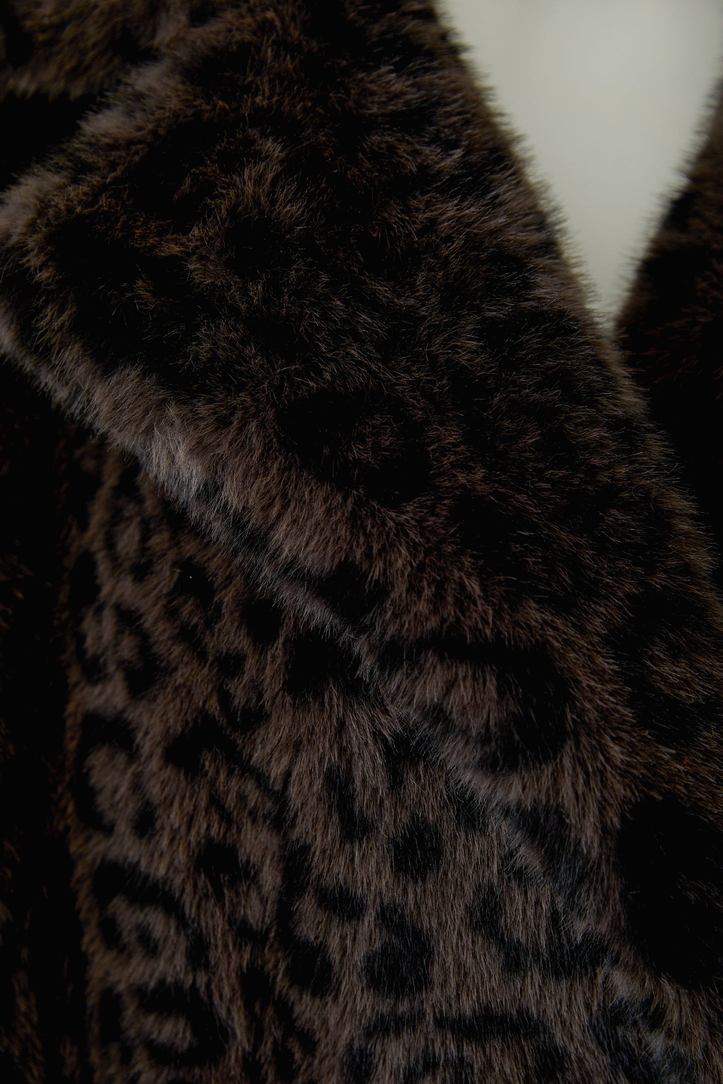 Oui Dk Brown/Grey/Black Animal Coat