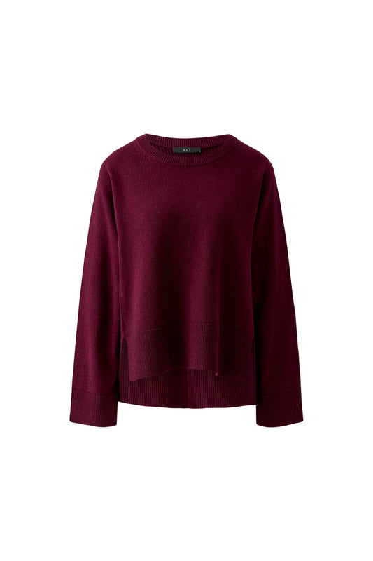 Oui Bramble Berry Stepped Hem Jumper