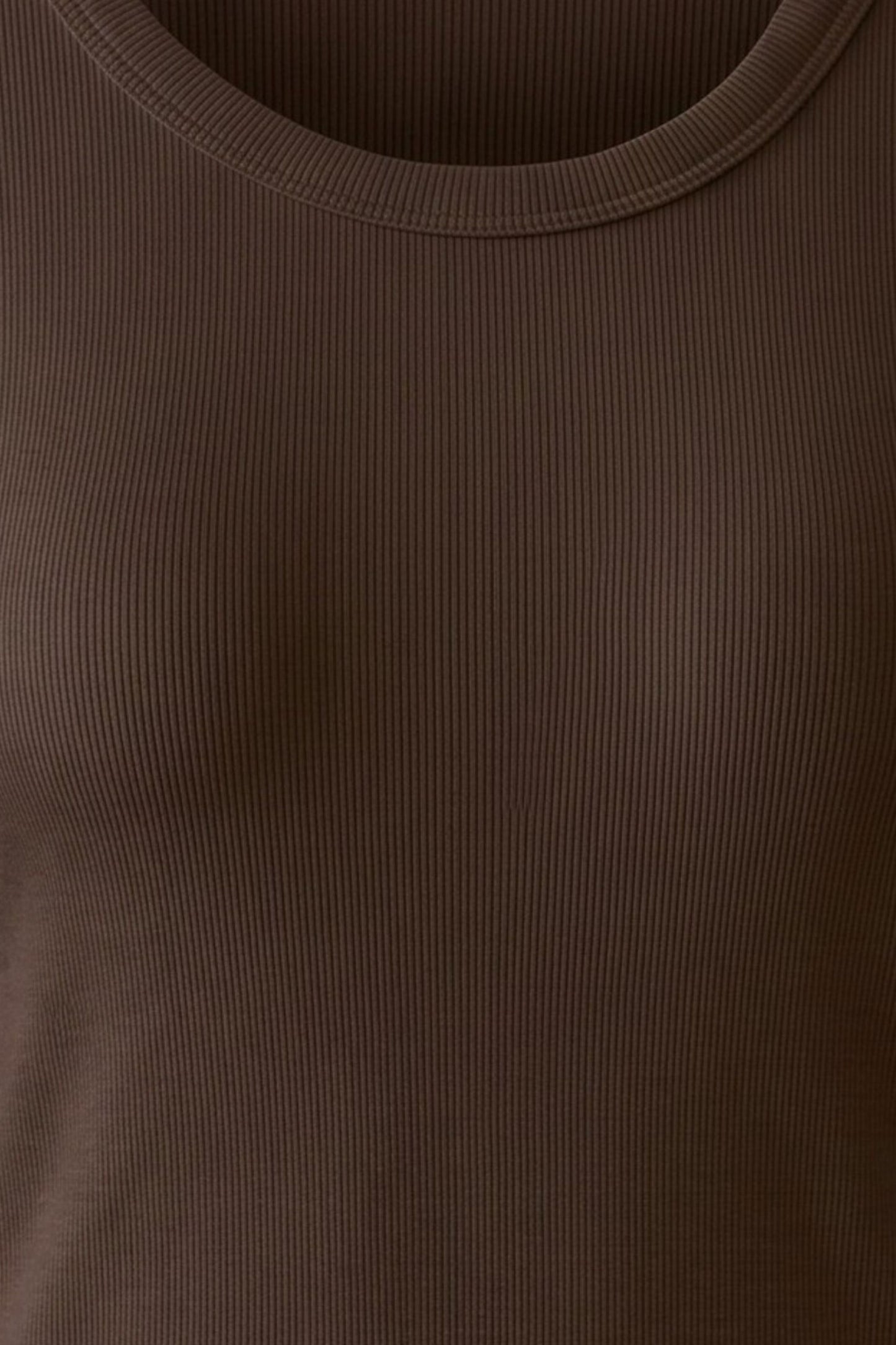 Oui Mulch Long Sleeve Ribbed Top