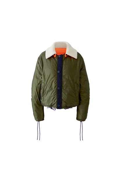 Oui Dark Violet/Blue Reversible Jacket