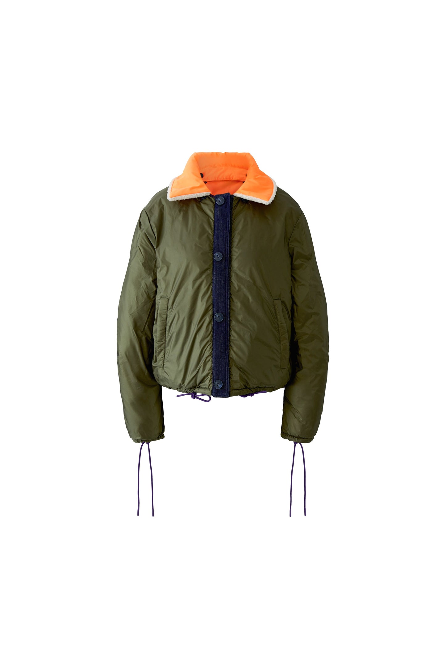 Oui Dark Violet/Blue Reversible Jacket