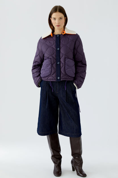 Oui Dark Violet/Blue Reversible Jacket