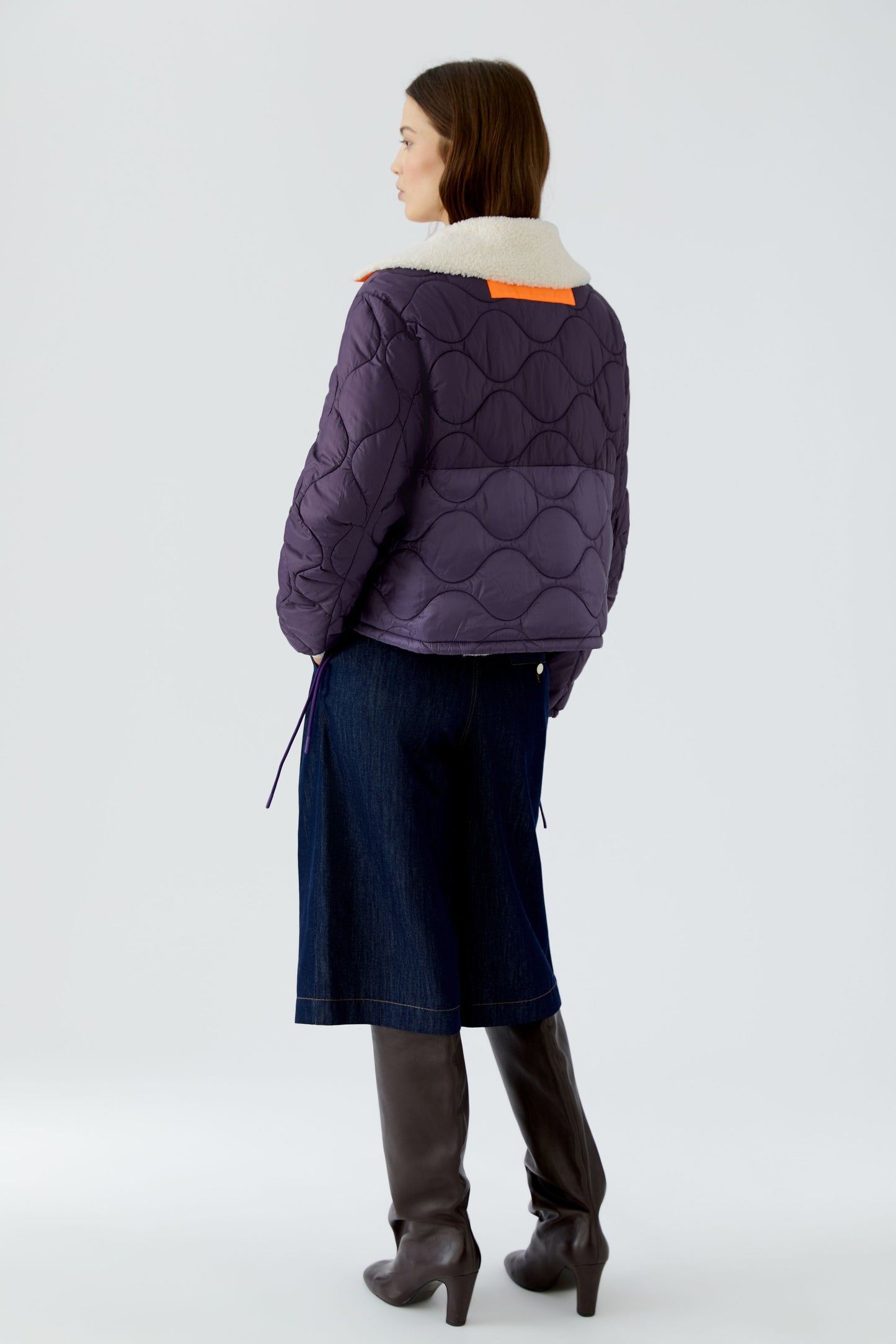 Oui Dark Violet/Blue Reversible Jacket