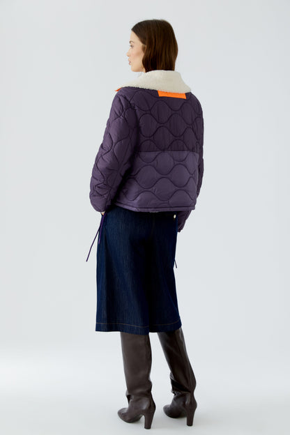 Oui Dark Violet/Blue Reversible Jacket