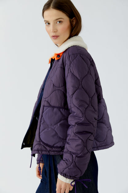 Oui Dark Violet/Blue Reversible Jacket