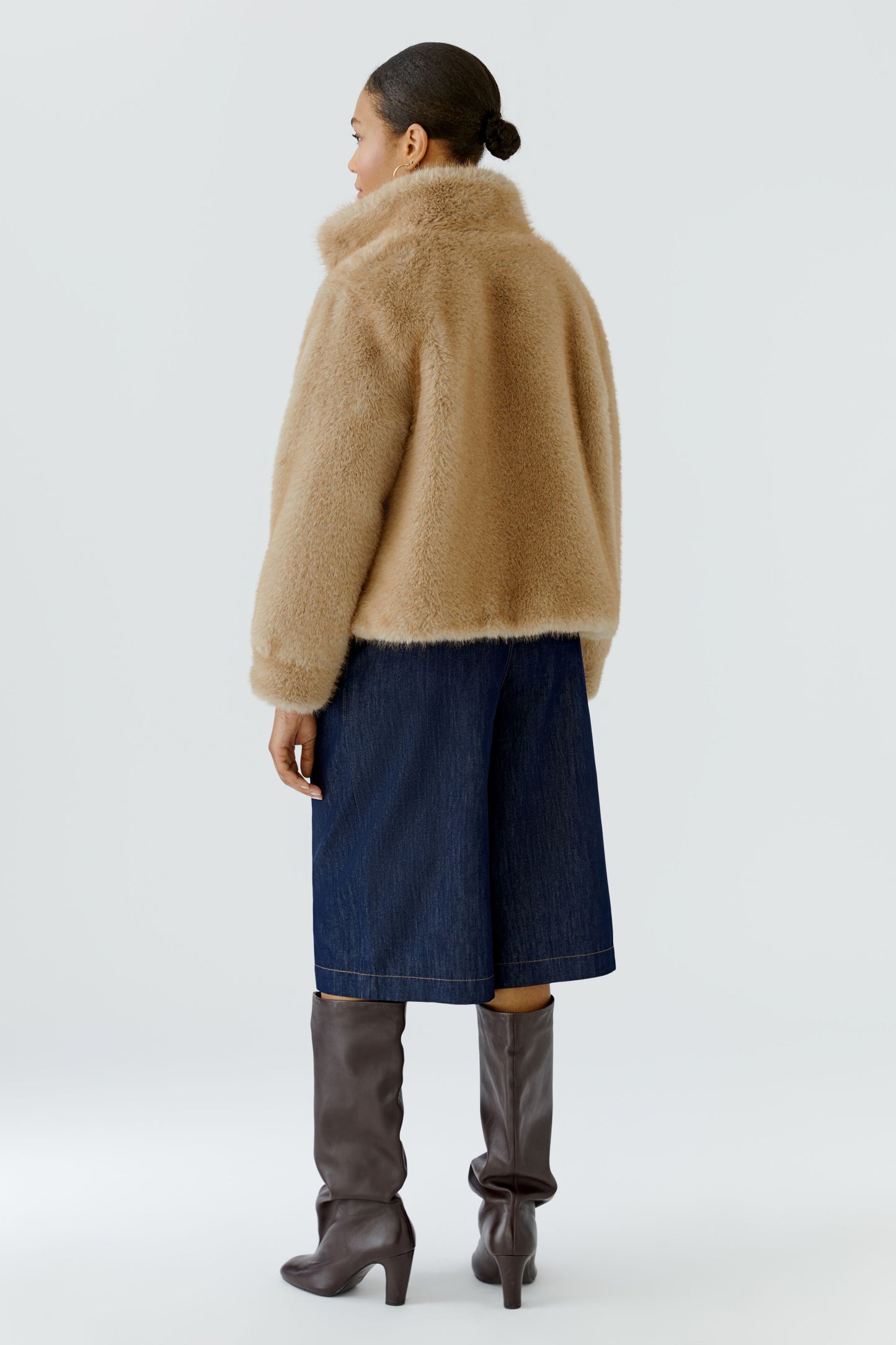 Oui Sweet/Maple Faux Fur Jacket