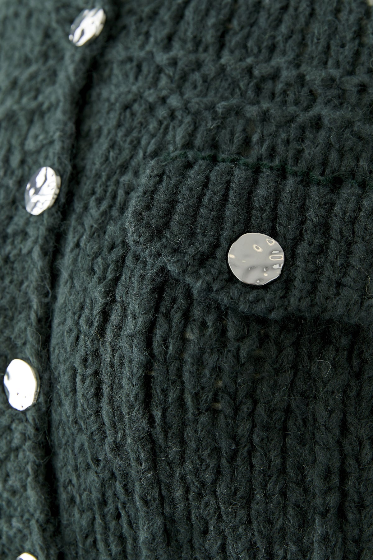 Oui Scarab Pocket Cardigan