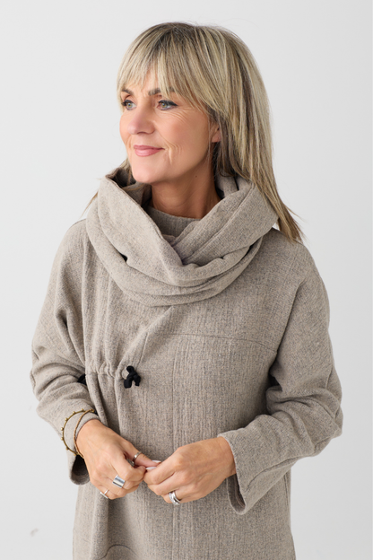 My Soul Sand Crincle Loop Scarf 8042